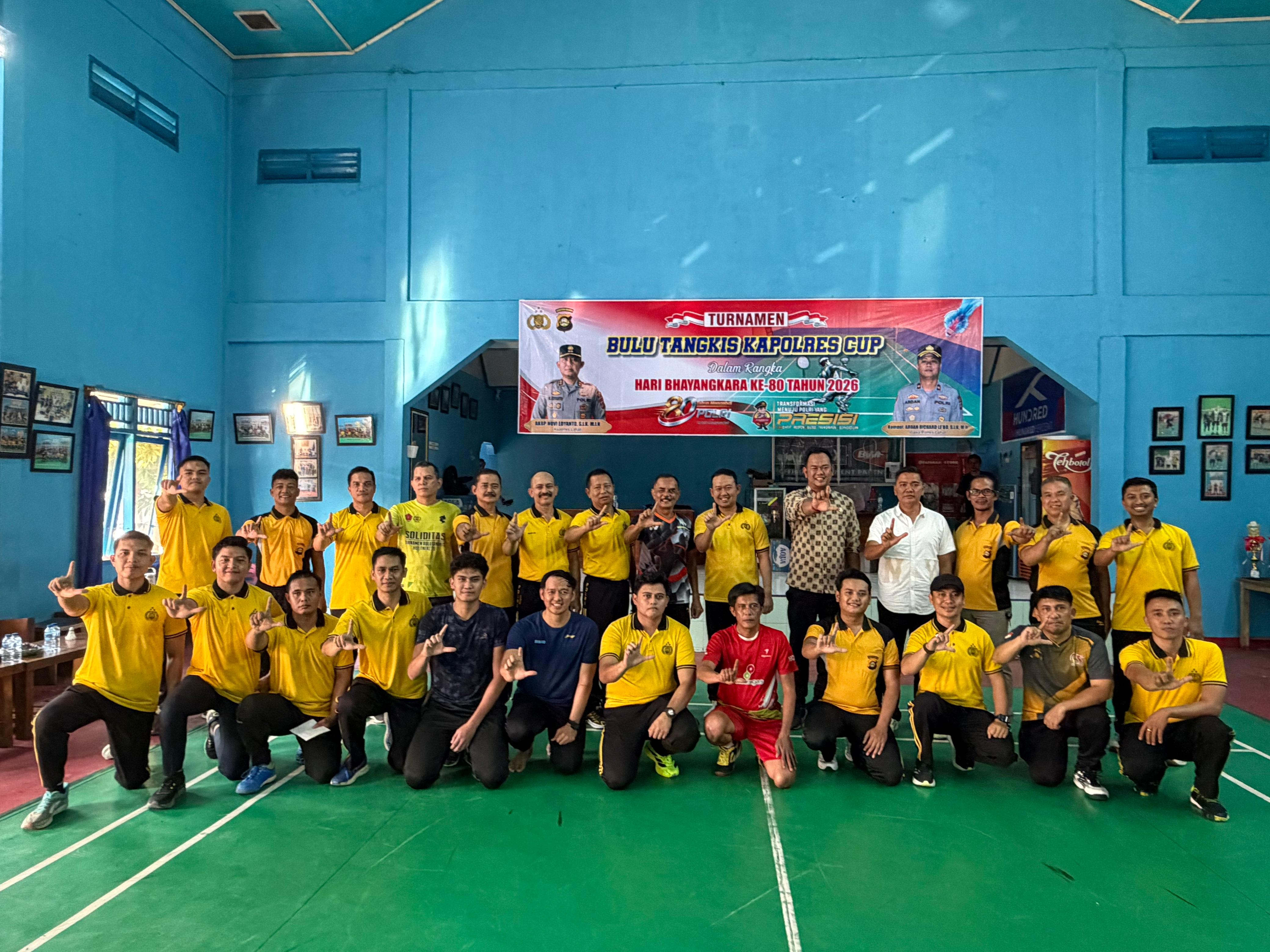 *Turnamen Bulutangkis Bhayangkara Cup 2026,Resmi Di Buka Kapolres Lahat*