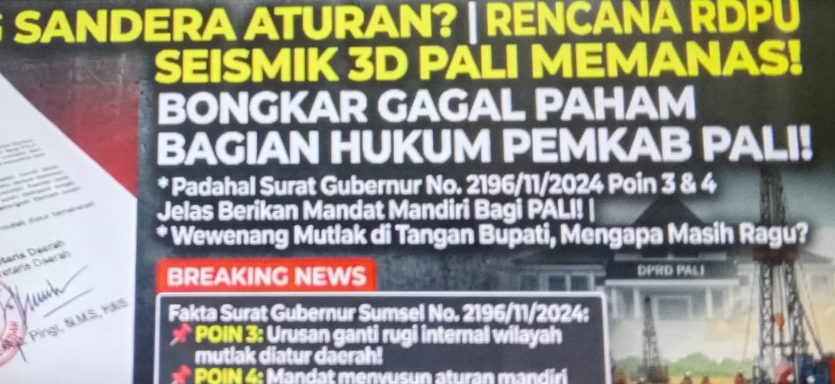 *Orasih DPRD Pali Bongkar,Paham Bagian Hukum Pemkab Pali*